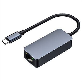 2500 Mbps Ethernet LAN Adapter Type-C til RJ45 2.5G Netværkskort i Aluminiumlegering