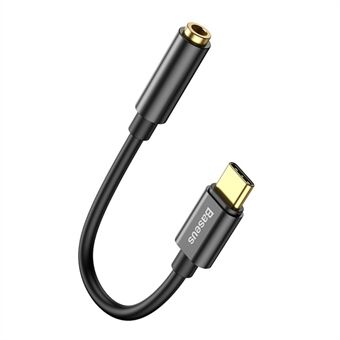 BASEUS L54 Type-C Han til 3.5mm Hun Adapter Kabel Mini Bærbar Hi-Fi Lyd Converter Ledning Kompatibel med Type-C / 3.5mm Porte