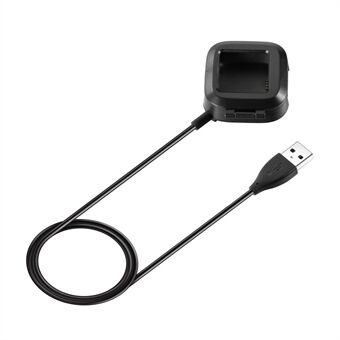 Bærbar USB-kabel Opladningsetui Opladerholder til Fitbit Versa 2