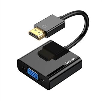 BASEUS HD4K til VGA HD Højtopløst Adapter - Sort