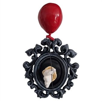 Gothic Harpiks Væg Kunst Dekoration Ornament 3D Hånd Rød Ballon Væg Æstetisk Statue