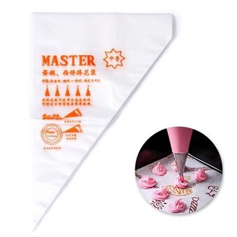 100 stk. Engangs Pastry Bags PE Icing Piping Bag til kage, cookies, dessert, cupcakes dekoration, stor størrelse (Ingen FDA certifikat)