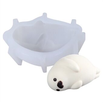 SX-PP-35 4-tommer Sød Lille Sæl Mousse Kage Silicone Form DIY Jelly Pudding Ice Cream Form (Ingen FDA, BPA Fri)