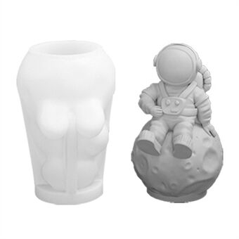 A101C-12 Astronaut Planet Form DIY Silikone Fondant Form Kagedekorationsværktøj (BPA Fri, Ingen FDA)