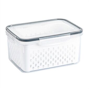 TY-30001 850ML KøleskabMad Organizer Transparent PP Beholder Kurv (BPA-Fri, Ingen FDA)