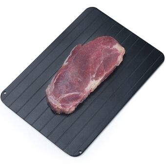 Rektangulær Frossen Mad Kød Frugt Hurtig Optøningsbræt Køkken Hurtig Smeltetray Tørgadget, Størrelse L: 35.5*20.5*0.2cm (Ingen FDA-certifikat)