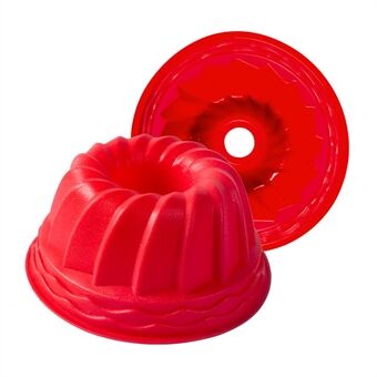 3D Spiral Formet Bundt Kageform med bølget kant DIY Brød Silikone Bagningsservice (Ingen FDA)