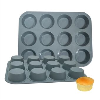 12-celle Muffin Cup Cake Silikone Form Chokoladekage Bageform (BPA-fri, Ingen FDA-certifikat)