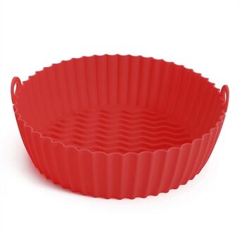 7,5 tommer Air Fryer Silicone Pot er varmebestandig, genanvendelig Air Fryer Baking Tray Liner (BPA-fri, ingen FDA-certifikat).