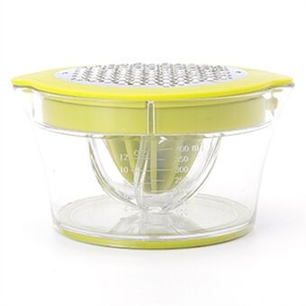 MYJ Manuel Juicer Hvidløg Grater Multifunktionel Hånd Frugtpresser med 400ml Målebeholder (BPA fri, ingen FDA certificering) - Grøn