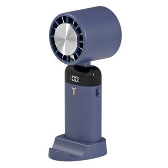 S3213 Foldbar Digital Skærm Mini Ventilator Stille Bærbar Hals-Monteret Køleventilator