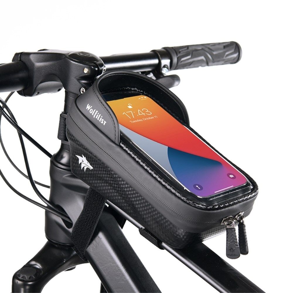 Anerkendelse Overfladisk Snazzy WOLFILIST S003 Cykel Top Tube Bag Vandtæt Cykel Front Beam Touch Screen  Telefon Taske Cykel opbevaringstaske