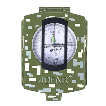 AOFAR AF-4580 Zink Legering Udendørs Kompas Vandring Camping Fluorescerende Kompas