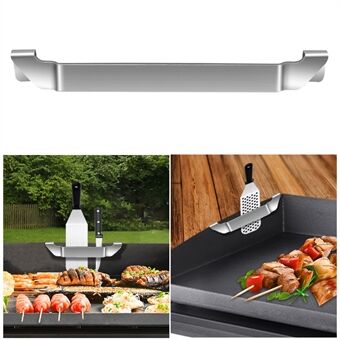 Grillspatelholder 16 cm Rustfrit Stål Barbecue Værktøjsholder Rack Picnic Tilbehør, Størrelse S