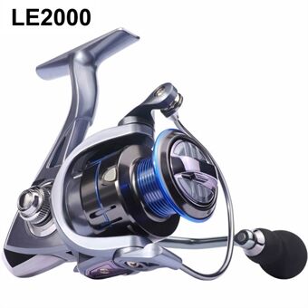 LE2000 Spinning Fishing Reels 12+1BB Metal Spool Reels 15KG Udladningskraft Skrue-Ind Håndtag