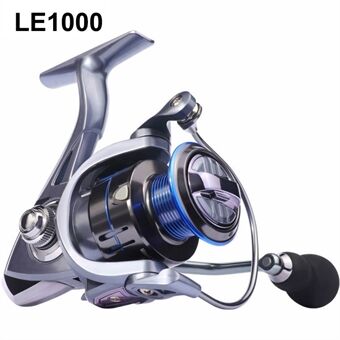 LE1000 Spinning Fishing Reels 12+1BB Metal Spool Reels 15KG Udladningskraft Skrue-i Håndtag