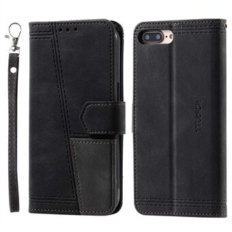 TTUDRCH 004 for 7 Plus/8 Plus  Wallet Style Splicing Design PU Leather Skin-touch Feeling Stand Anti-scratch Case with RFID Blocking Function