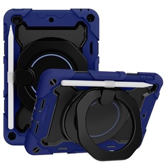 For mini 4/mini (2019)  PC + Silicone Hybrid Drop-proof Anti-scratch Rotary Kickstand Tablet Case Cover