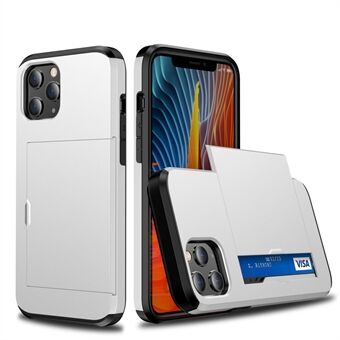 Slide Card Slot Plastic + TPU Hybrid Cover til 12 Pro Max 