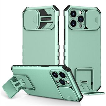 For 12 Pro Max  Two Angle Adjustment Vertical Kickstand PC + TPU Phone Case with Camera Sliding Cover