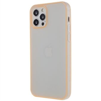 Til 12 Pro Max 6,7 tommer mat anti-fald TPU telefoncover med lysende, noctilucent ramme Anti-fingeraftryk beskyttende telefoncover