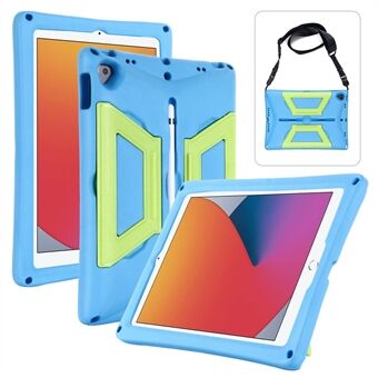 Bærbart håndtag Kickstand Design EVA + PC Shockproof Tablet Case Shell med skulderrem til iPad 10.2 (2020)/(2019)/(2021)/iPad Air  (2019)/iPad Pro  (2017)