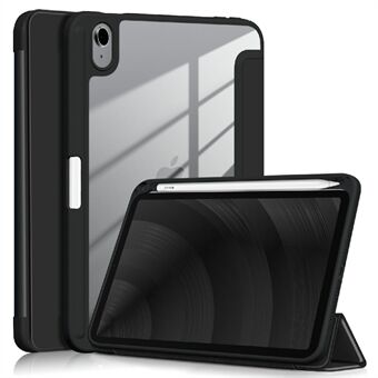 Tri-fold Stand Design PU læder + TPU + PC tablet cover til iPad mini (2021)