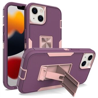 For 13  Back Shell, PC + TPU Hybrid Phone Cover with Integrated Kickstand Car Mount Metal Sheet Case