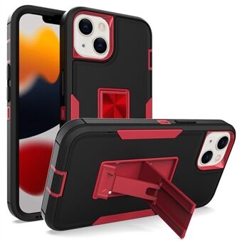 For 13  Back Shell, PC + TPU Hybrid Phone Cover with Integrated Kickstand Car Mount Metal Sheet Case