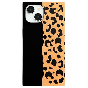 Til 13 Etui Leopard Print Mat TPU Firkantet Form Anti-Fald Telefon Cover