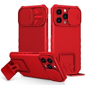 For 13 Pro  Camera Slider Design Adjustable Vertical Kickstand Phone Case PC + TPU Protective Cover