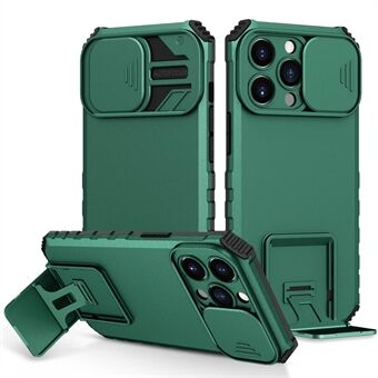 For 13 Pro  Camera Slider Design Adjustable Vertical Kickstand Phone Case PC + TPU Protective Cover