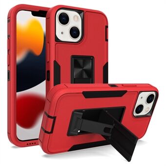 For 13 mini  Back Shell, Bump Proof PC + TPU Hybrid Phone Cover with Integrated Kickstand Car Mount Metal Sheet Case