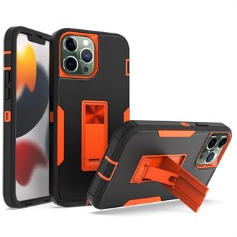 For 13 Pro Max  Back Shell, Impact Resistant PC + TPU Hybrid Phone Cover with Integrated Kickstand Car Mount Metal Sheet Case