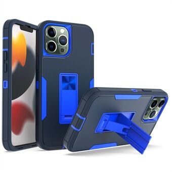 For 13 Pro Max  Back Shell, Impact Resistant PC + TPU Hybrid Phone Cover with Integrated Kickstand Car Mount Metal Sheet Case