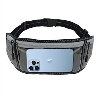 For 13 Pro Max /12 Pro Max  Touch Screen Transparent Phone Waist Bag Ultra Thin Phone Bag Pouch for Running Cycling