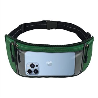 For 13 Pro Max /12 Pro Max  Touch Screen Transparent Phone Waist Bag Ultra Thin Phone Bag Pouch for Running Cycling