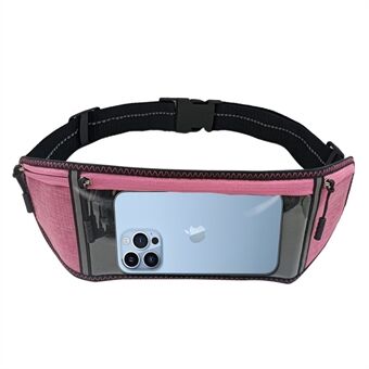 For 13 Pro Max /12 Pro Max  Touch Screen Transparent Phone Waist Bag Ultra Thin Phone Bag Pouch for Running Cycling