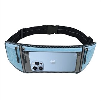 For 13 Pro Max /12 Pro Max  Touch Screen Transparent Phone Waist Bag Ultra Thin Phone Bag Pouch for Running Cycling