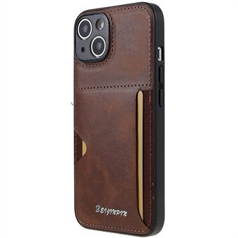 Til 14 Plus Anti-ridsekort Slot Design Telefon Case PU Læder+TPU+PC Præcis udskæring Beskyttende Cover Shell