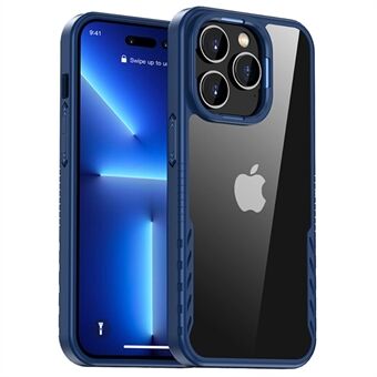 IPAKY Til iPhone 14 Pro Max  Anti-ridse TPU+PC-telefoncover Support Trådløs opladning