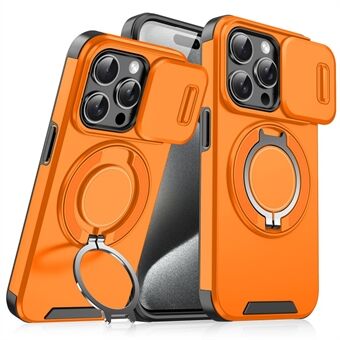 Til 14 Pro Max Magnetisk Etui Kickstand TPU+PC Telefon Etui med Kamera Linse Skyde Låg