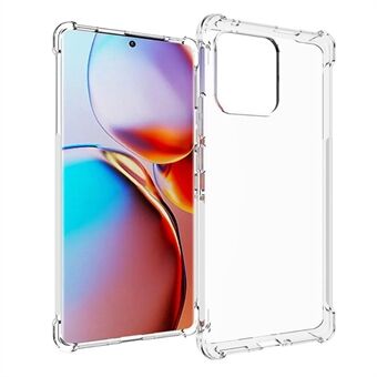 Til Motorola Moto X40 5G / Edge 40 Pro 5G Transparent Anti-Slip Telefon Taske med Forstærkede Hjørner TPU Stødabsorberende Beskyttende Cover.