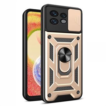 Til Motorola Edge 40 Pro 5G / Moto X40 5G Baglinsbeskyttende Telefonetui PC+TPU Kickstand Cover.