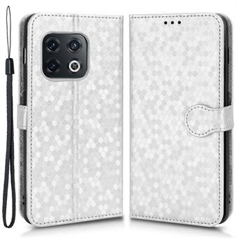 Til OnePlus 10 Pro 5G Dot Pattern Imprinted Folio Flip Phone Case PU-læder beskyttelsescover med Stand tegnebog