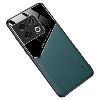 Til OnePlus 10 Pro 5G Cover Læder+TPU+PC Telefonbagsideetui med Magnetholder til bil