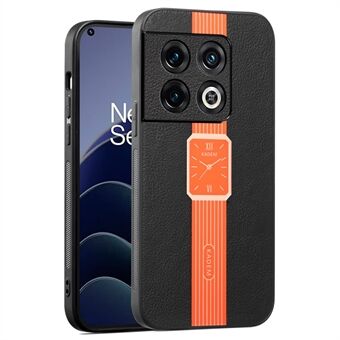 KADEM til OnePlus 10 Pro 5G-etuiet, læderbelagt TPU+akryl, stødsikker telefoncover.