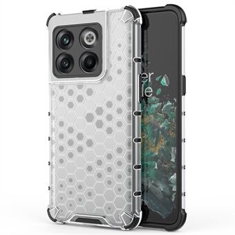 Til OnePlus 10T 5G / ACE Pro 5G telefoncover Honeycomb Textured Shockproof Cover TPU + PC-telefoncover