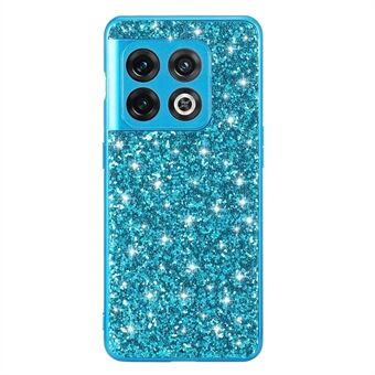 Til OnePlus 10T 5G / ACE Pro 5G Shiny Glitter Pailletter Telefoncover Galvanisering TPU-ramme hård pc-beskyttende bagcover