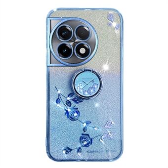 KADEM Støtteben Cover til OnePlus 11 Pro 5G / 11 5G Etui Glitter Pulver TPU Telefon Shell